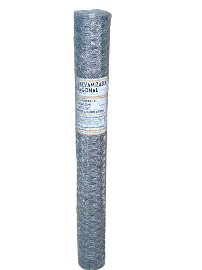 Malla Soldada Hexagonal  1mt largo 25mt