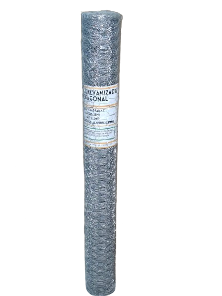 Malla Soldada Hexagonal  1mt largo 25mt