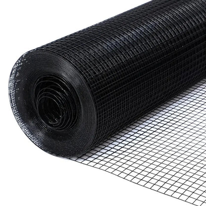 Malla Plastificada Negra 1/2" e=7mm    90cm x 10mt